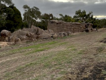 Straw bales open to offers 