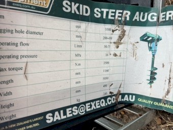 Skid Steel Auger and/or Bucket