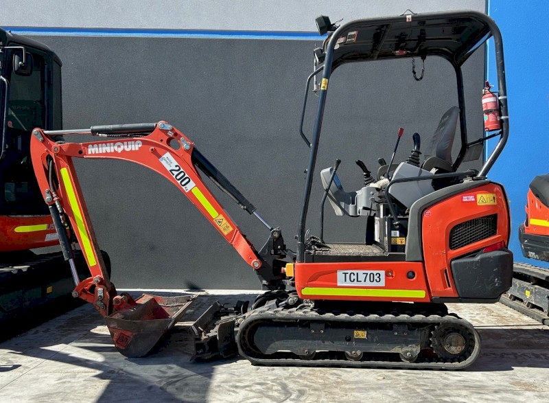 2018 Kubota TCL703 1.8T Excavator with Trailer