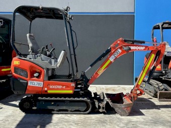 2018 Kubota TCL703 1.8T Excavator with Trailer
