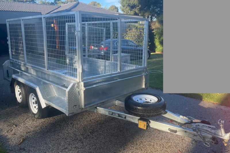 Tandem 10' x 5' Galvanised Extra High Cage Trailer