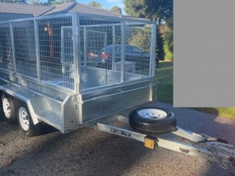Tandem 10' x 5' Galvanised Extra High Cage Trailer