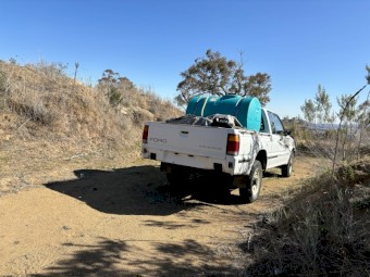 600 litre Ultimate Field Sprayer on Ford Courier Ute