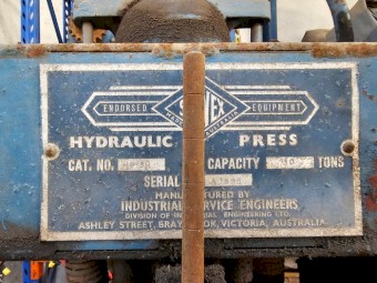 Servex 30 Tonne Hydraulic Workshop Press