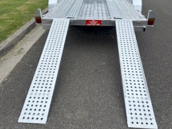 16.4×6.6ft Tandem Car Trailer Galvanised Punched Floor ATM 3500kg