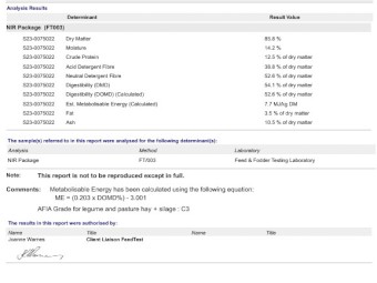 2022 Balansa Clover Hay