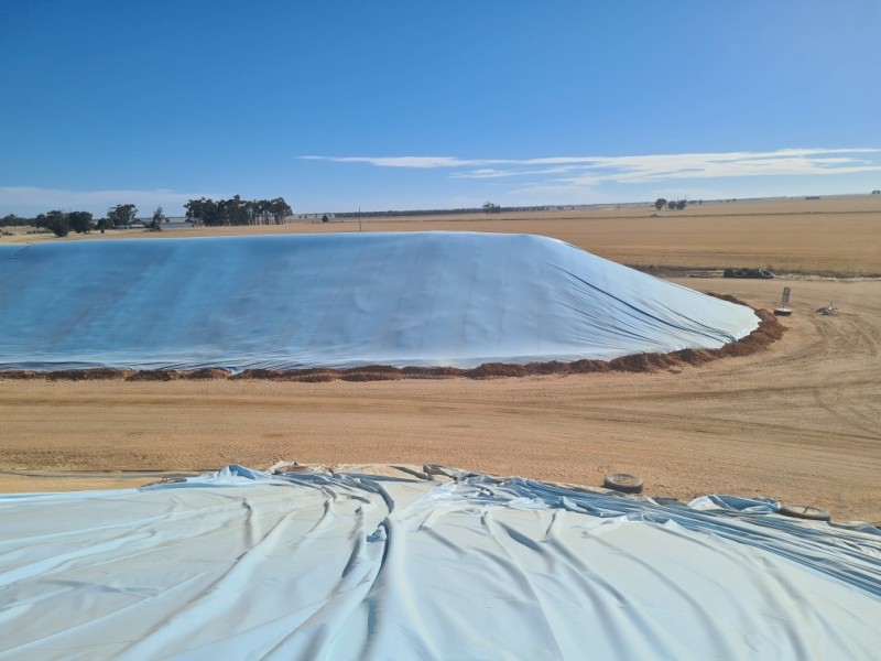 TARPS: GRAIN BUNKER / ALMOND BUNKER TARPS 19M X 60M BRAND NEW | Farm Tender