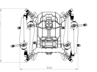 20L agriculture farming drone sprayer UAV Agri Aircraft Power System Agricole