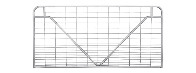 GATE V STAY 8 (2400mm) W/ GRADUATED MESH 25NB