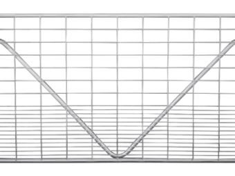 GATE V STAY 8 (2400mm) W/ GRADUATED MESH 25NB