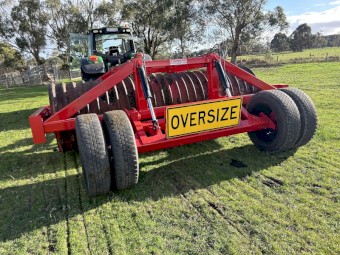 4.1m x1200 diameter stone roller 