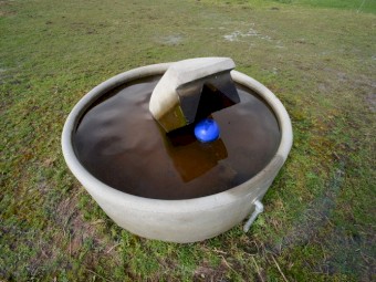 Round 4ft 4in Diameter Water Trough for Cattle, Horses. 660Lt capacity, can fit 2 on 1 pallet.