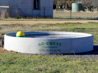 Round 8ft Diameter Water Trough for Sheep, Goats. 1350Lt capacity.