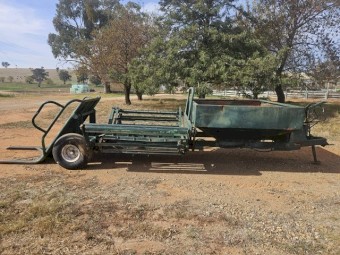 Grain and Round Bale Feed Trailer 