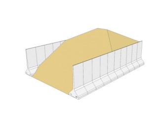 Portable Ag-Crete Concrete Divider Retaining Wall 3m High 