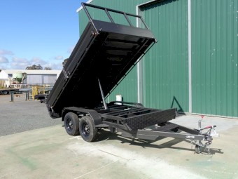 12 x 7 ft, Flat top Tipper, Drop sides, 3500 kgs,  Heavy duty Trailer