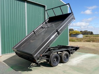 12 x 7 ft, Flat top Tipper, Drop sides, 3500 kgs, Heavy duty Trailer