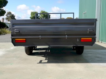 12 x 7 ft, Flat top Tipper, Drop sides, 3500 kgs, Heavy duty Trailer