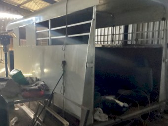 two horse float with living quarters 