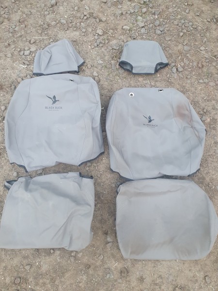 Black Duck seat covers - 2008 Nissan Patrol GU ST