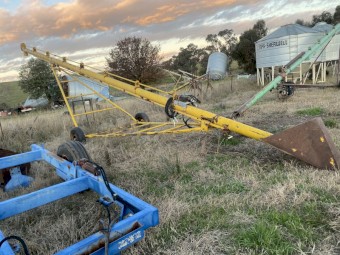 40 foot x7 inch hydraulic drive grain auger 