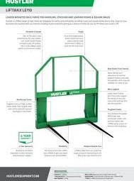 HUSTLER LE110 2 TINE BALE SPIKES