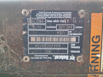 Bobcat 30C Auger/Post Hole Borer