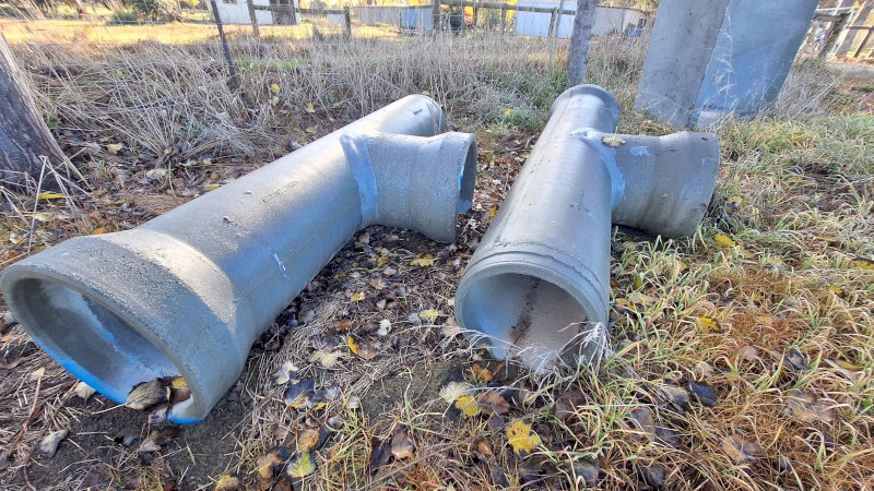 90 Degree bend Concrete irrigation pipes