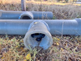 90 Degree bend Concrete irrigation pipes