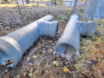 90 Degree bend Concrete irrigation pipes