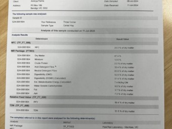 120mt Oaten Hay 8x4x3 Bales
