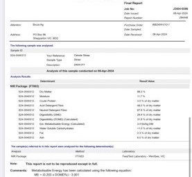 Canola Straw Tailings 8x4x3 Bales