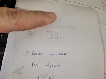 132mt Lucerne Hay 515kg 8x4x3 Bales