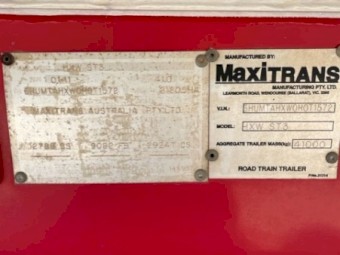 2011 Hamelex White Steel Roadtrain Lead Trailer