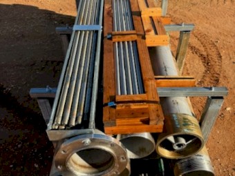 200mm stainless steel Line shaft Bore pumping system. 