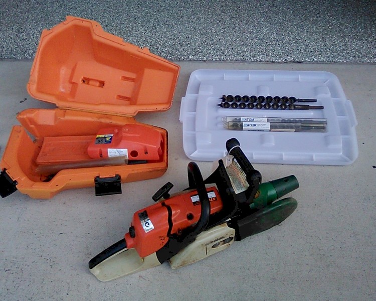 STIHL MS280 Chainsaw with ATOM Borer Fitted
