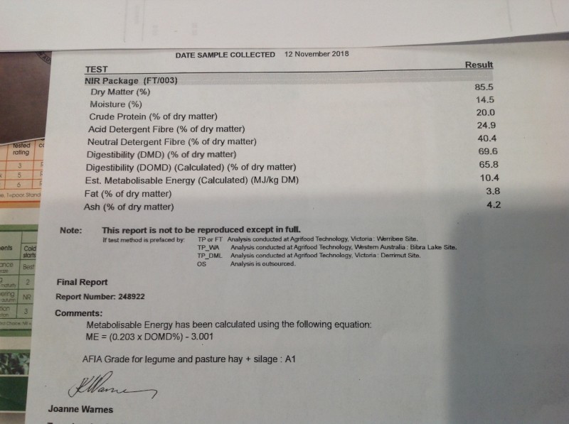120 x 8x4x3 Bales of Canola Hay
