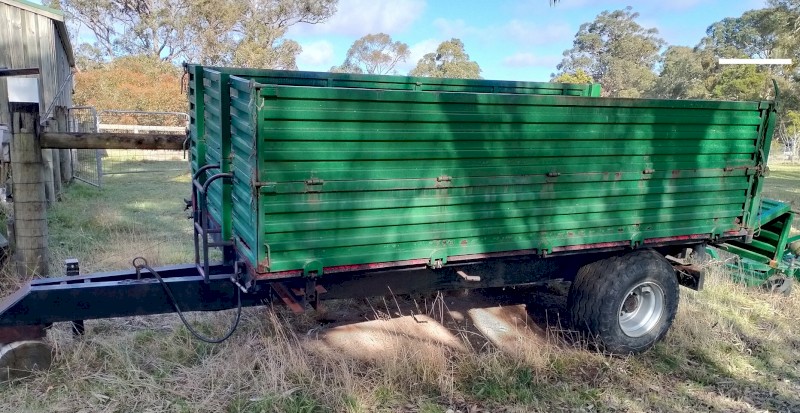 5 ton agricultural multifunctional tipping trailer 12' x 6' size