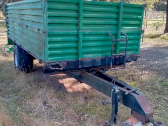 5 ton agricultural multifunctional tipping trailer 12' x 6' size