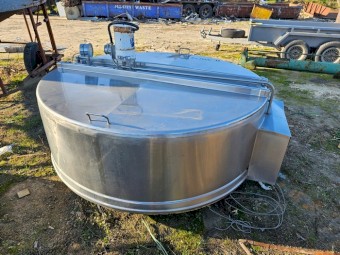 Round Stainless Steel Milk Vat