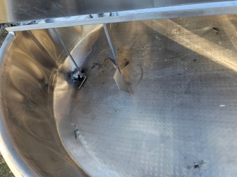 Round Stainless Steel Milk Vat