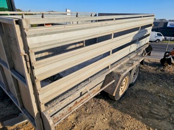 Tandem Trailer with High Sides - 2000mm x 3630mm