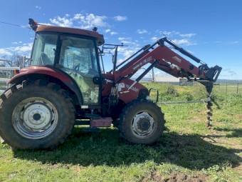 2008 Case IH JX90 Tractor and Challenge Loader