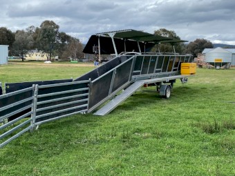 2020 Perkinz Three (3) Stand Crutching Trailer (Very Good Condition)