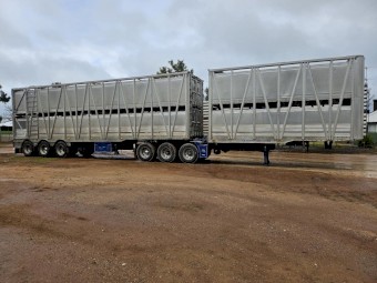 2006 Shanks B Double Cattle Trailers