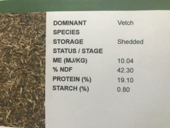 Vetch hay ,  2023 season 