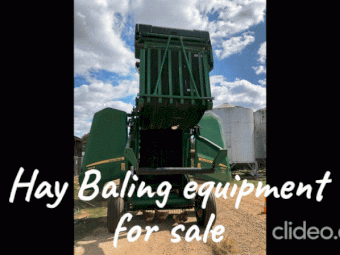 Excellent condition hay baling equipment for sale (JOHN DEERE, KUHN, ECHO)