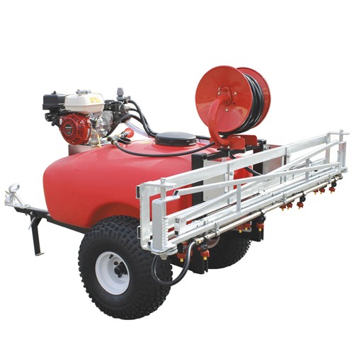 Silvan 300lt motorised trailer, 6m boom & 30m hosereel