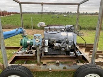 Irrigation Pump - Southern Cross 100 x 65-250 with a Deutz 4 Cylinder Diesel Engine 