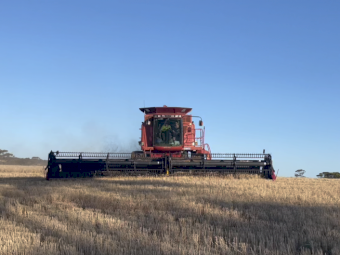 2004 Case 2388 (X-Clusive model) & 36ft 2052 model MacDon front.